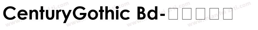 CenturyGothic Bd字体转换